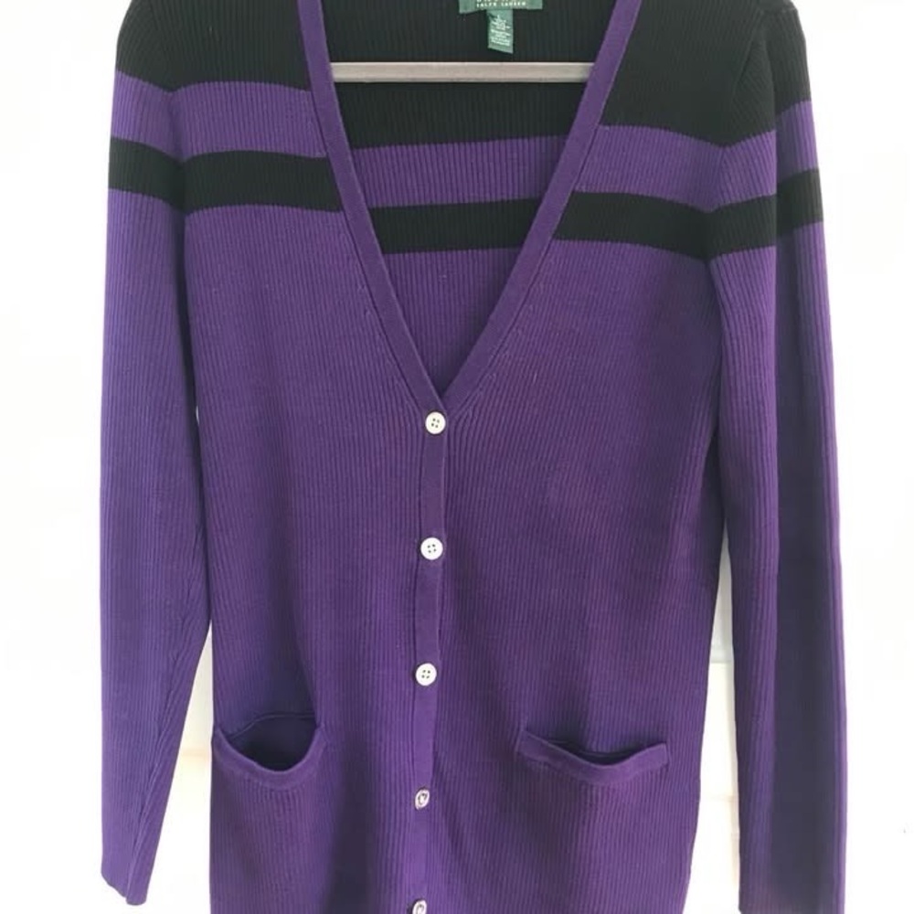 Ralph Lauren Purple Cardigan